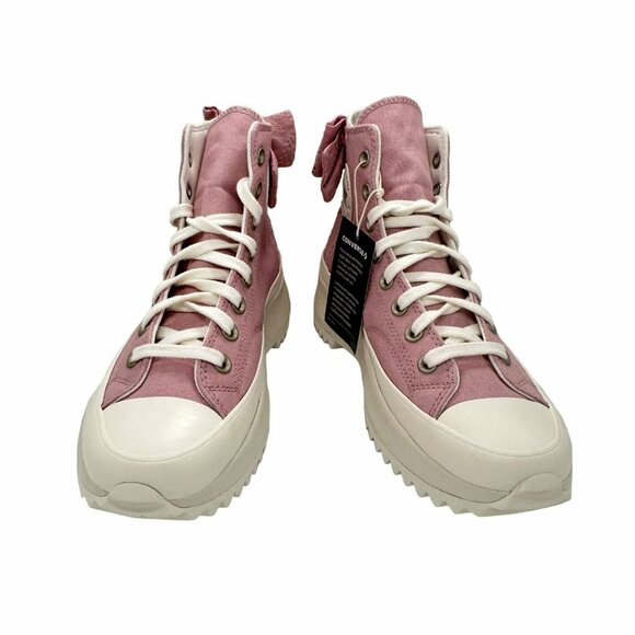 ✨Converse Run Star Hike Hi Dusty 10.5 Women's Shoes Pink Embroidered Bow A09781C - Picture 4 of 12